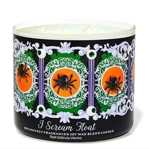 Bath & Body Works I Scream Float Candle - Black, Orange, Green